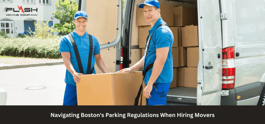 Flash Moving handling parking permits while hiring movers in Boston.