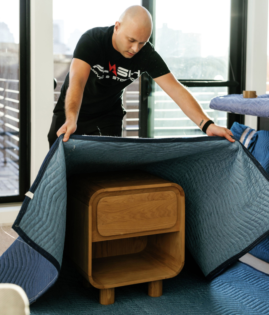 Packing Furniture for move, professional movers