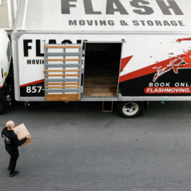 Loading moving truck, Flash Moving