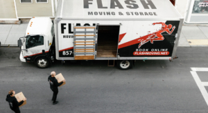 Loading moving truck, Flash Moving